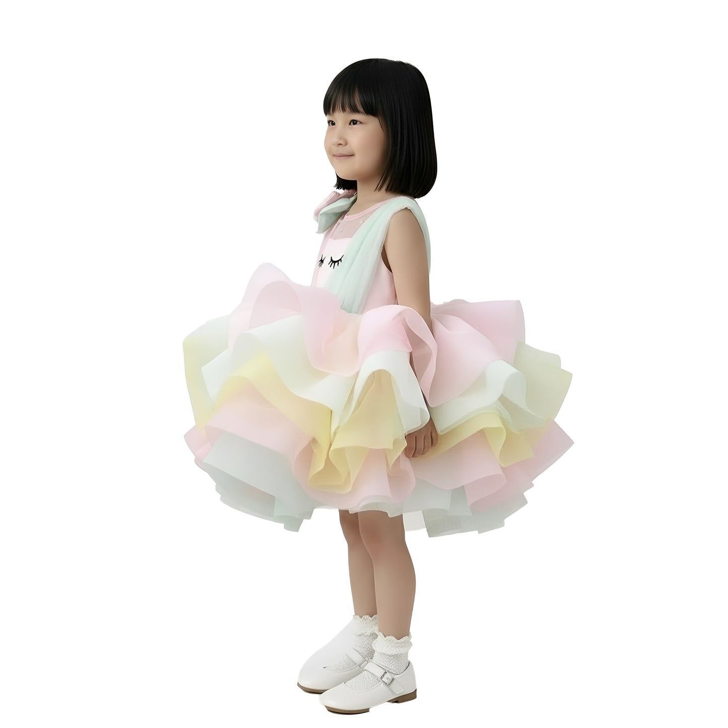 Girls' Pastel Dream Unicorn Birthday Dress