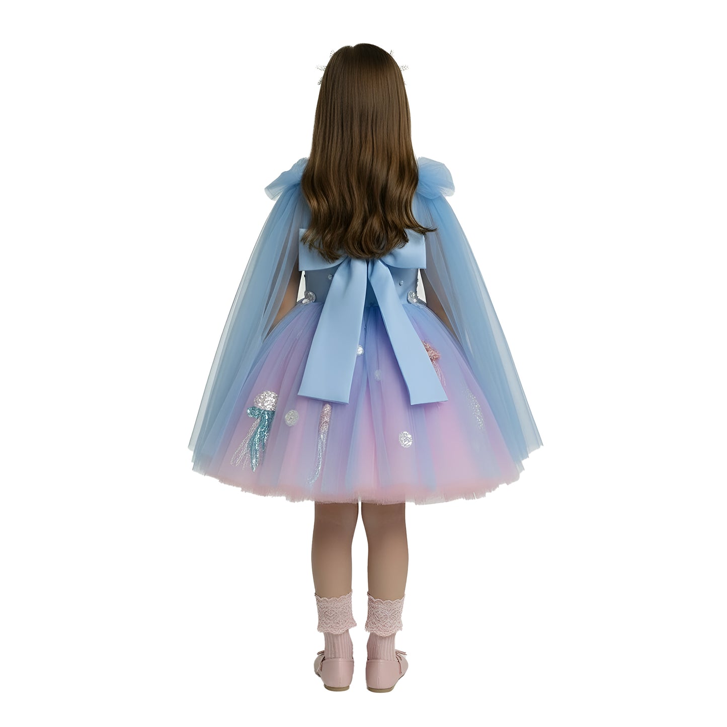 Girls' Enchanted Under-the-Sea Tulle Party Dress