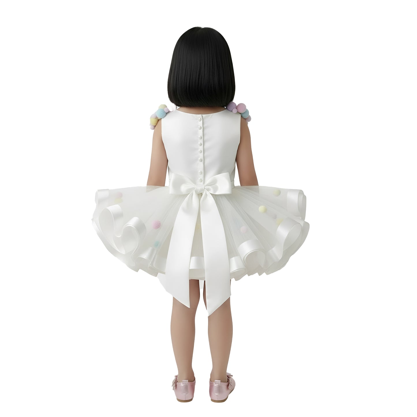 Candy Carnival Party Pom-Pom whimsical Dress