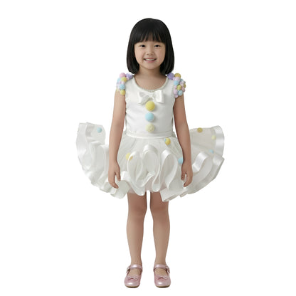 Candy Carnival Party Pom-Pom whimsical Dress