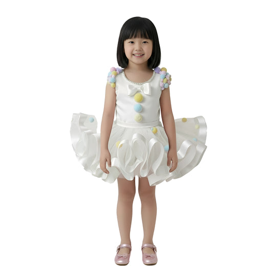 Candy Carnival Party Pom-Pom whimsical Dress