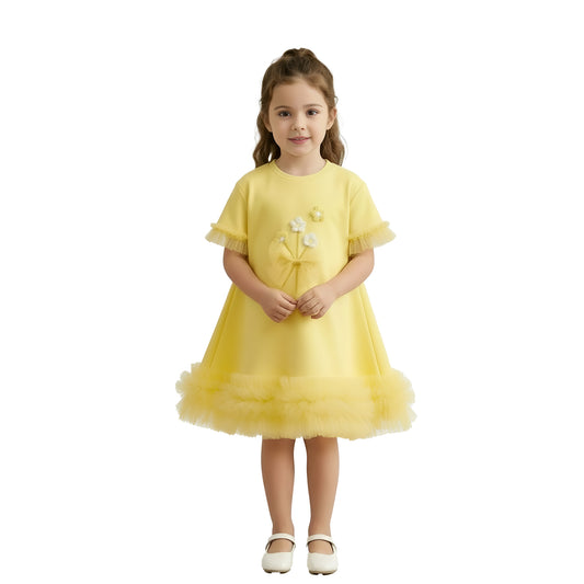 Sunshine Yellow "Daisy Dream" Shift Dress