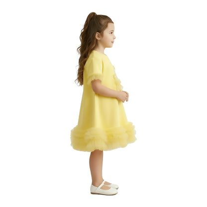Sunshine Yellow "Daisy Dream" Shift Dress