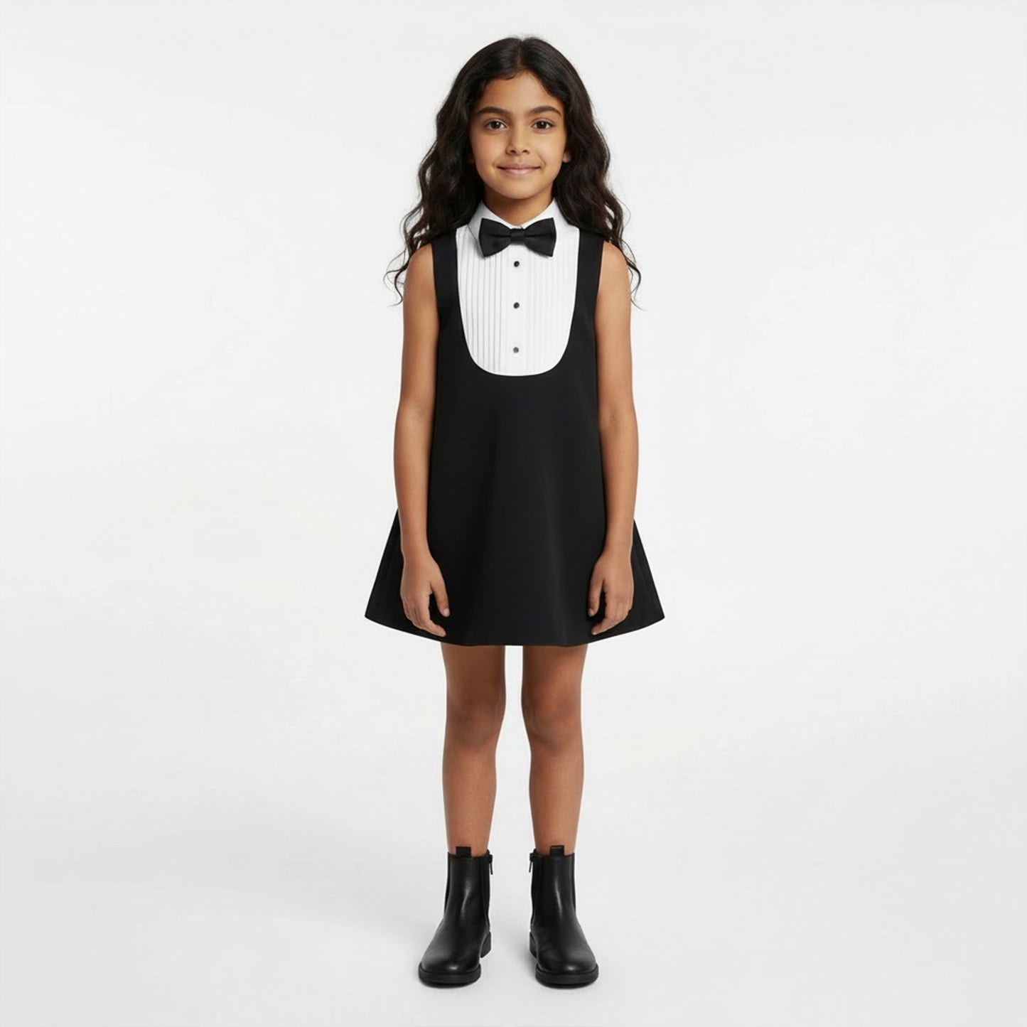 The "Little Tuxedo" Pinafore Dress