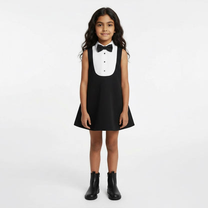 The "Little Tuxedo" Pinafore Dress