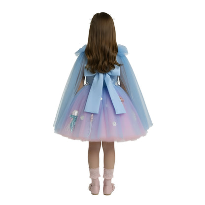 Girls' Enchanted Under-the-Sea Tulle Party Dress