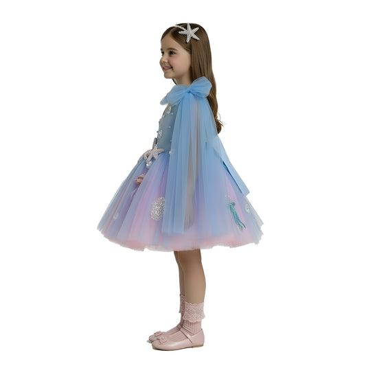 Girls' Enchanted Under-the-Sea Tulle Party Dress