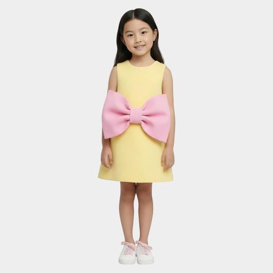 Sunbeam Yellow "Giant Bow" Dress