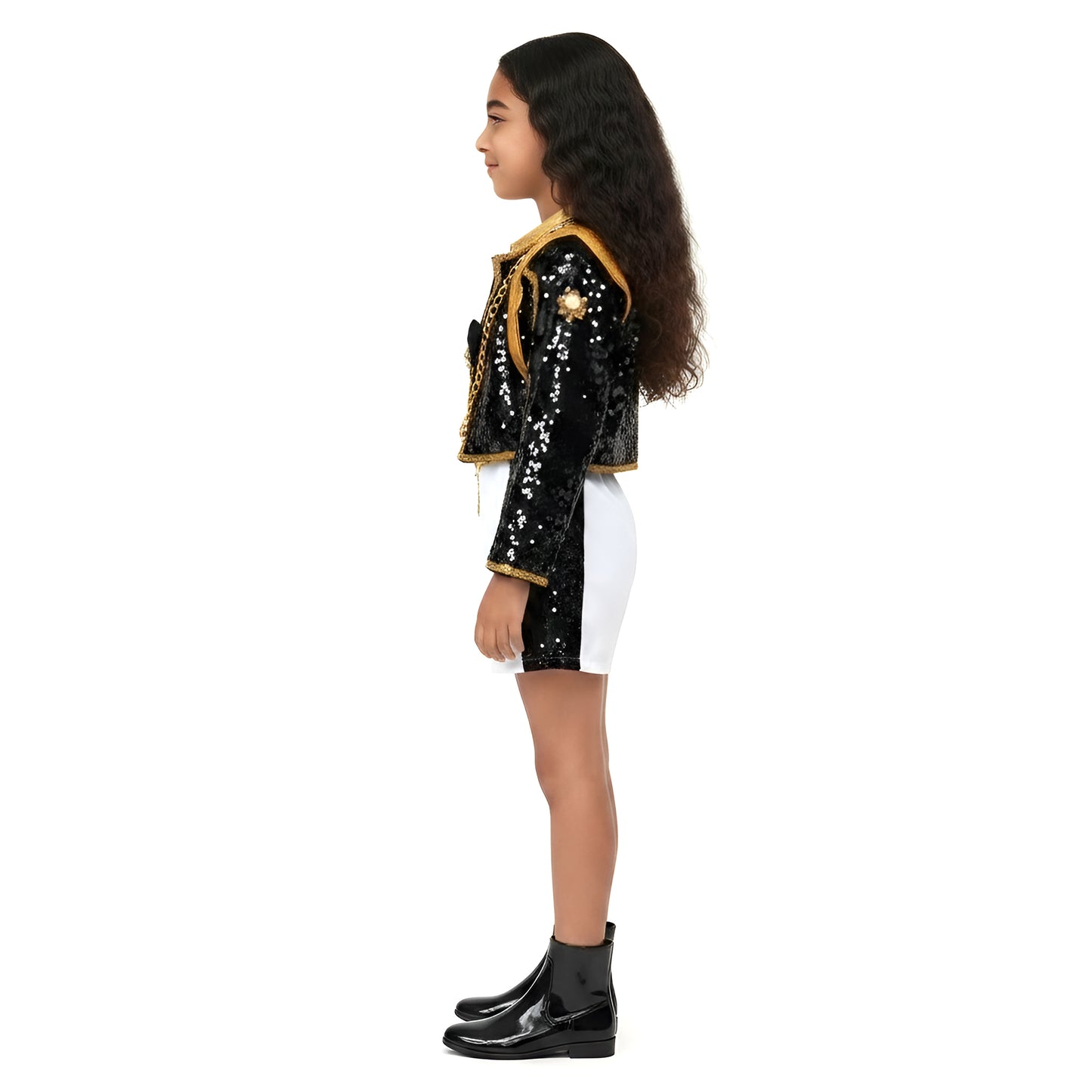 Kids' Pop Star Sequin Performance Costume