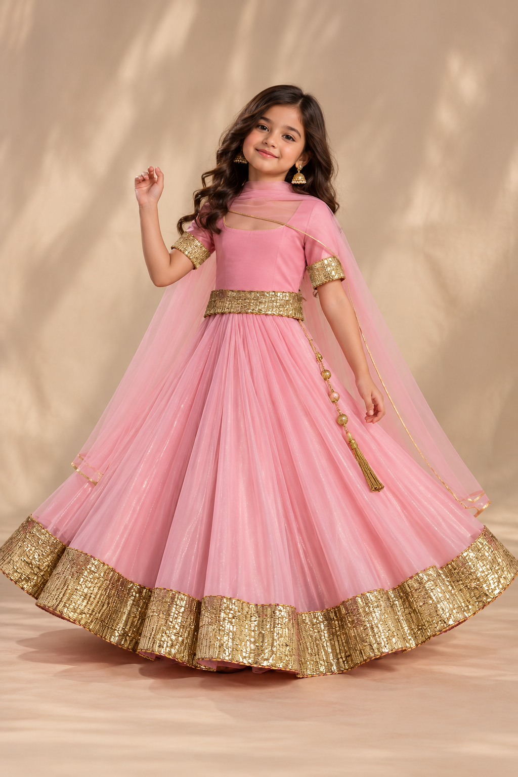 Blush Gold Festivity Lehenga Set