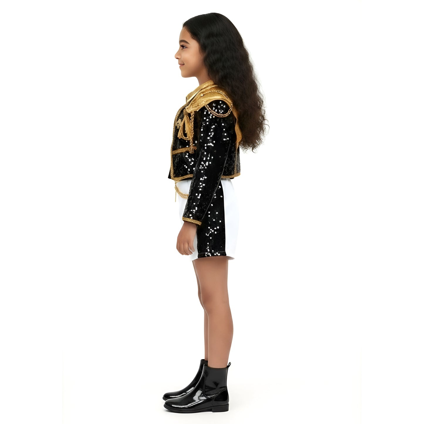 Kids' Pop Star Sequin Performance Costume