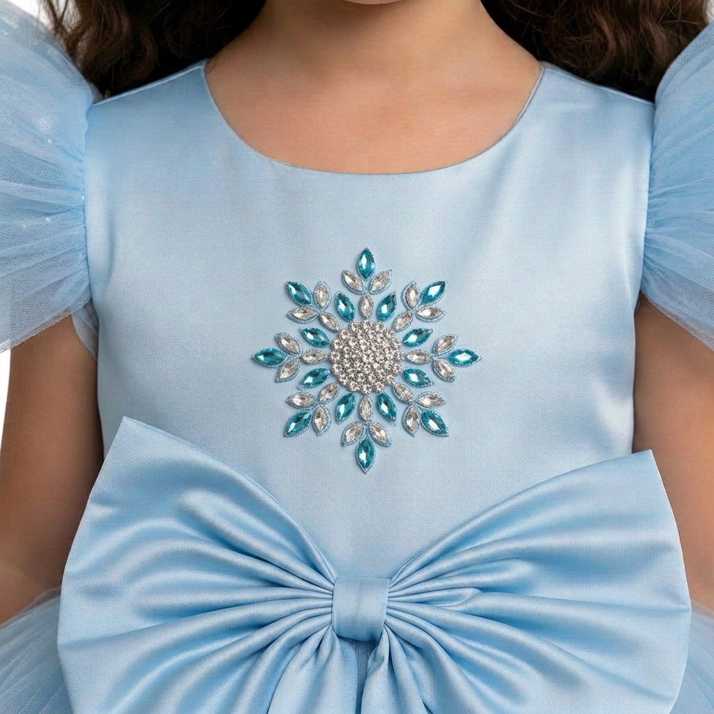 Elsa-Inspired Frozen Kingdom Party Dress