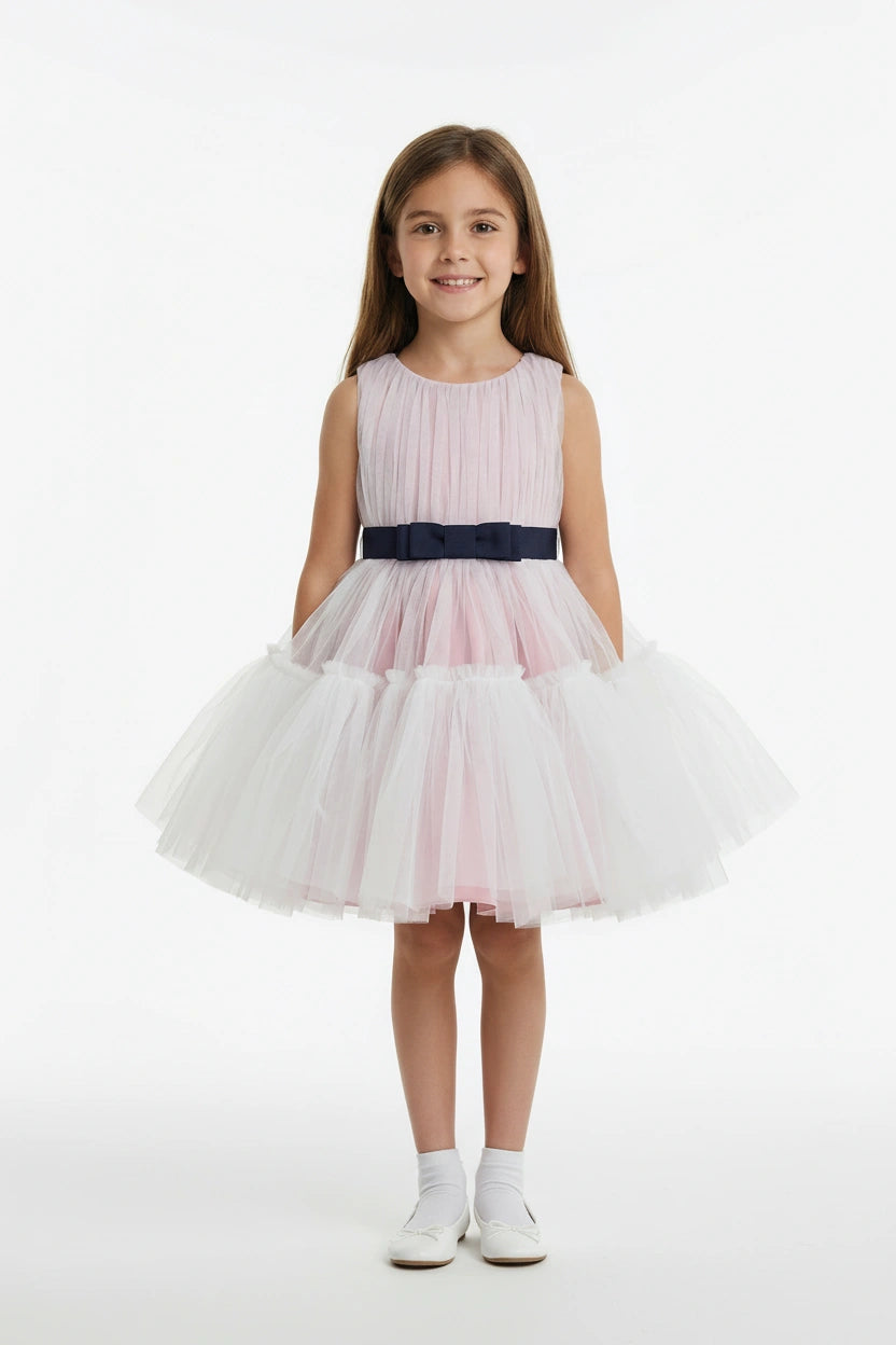 Pink tulle tutu dress