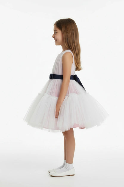 Pink tulle tutu dress