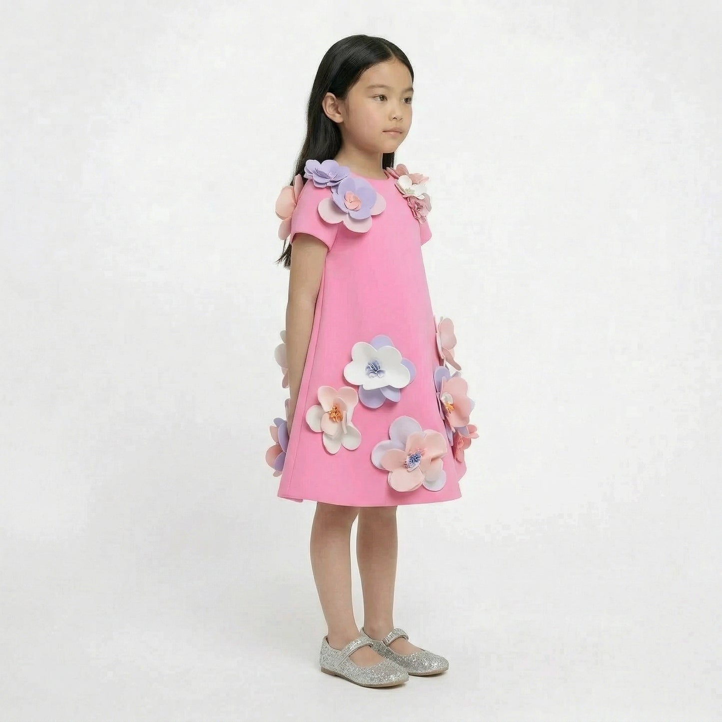 The "Maya" Floral Bloom Trapeze Dress