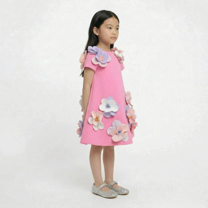 The "Maya" Floral Bloom Trapeze Dress
