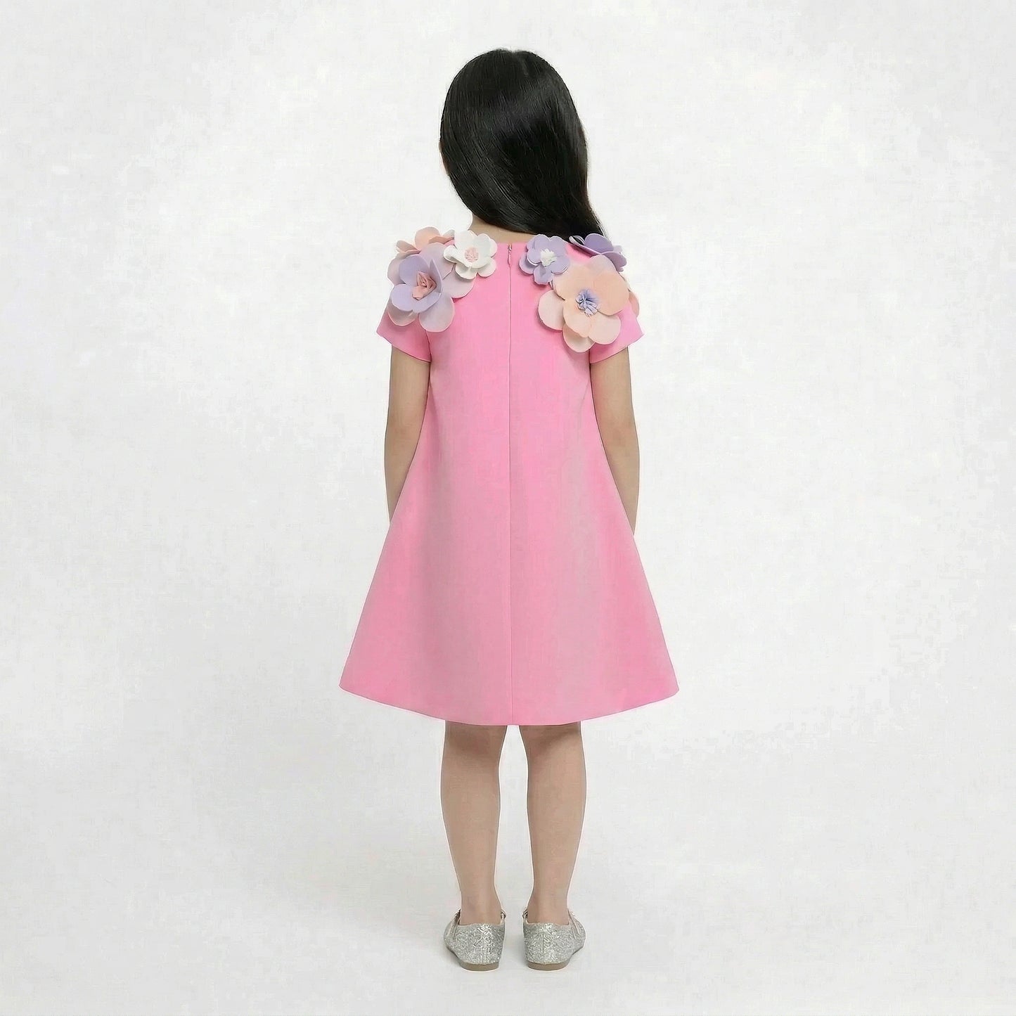 The "Maya" Floral Bloom Trapeze Dress
