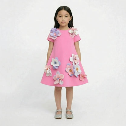 The "Maya" Floral Bloom Trapeze Dress