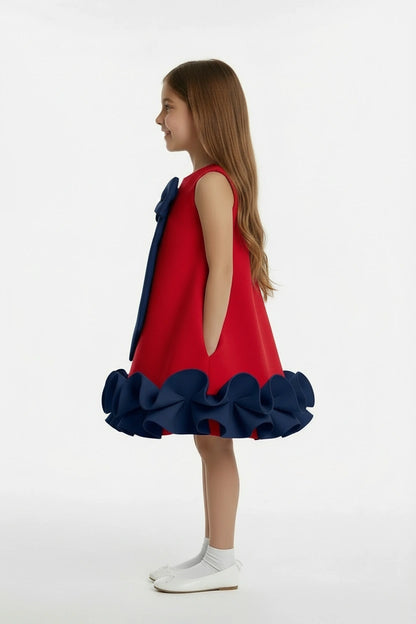 Iconic Oversized Navy Bow: