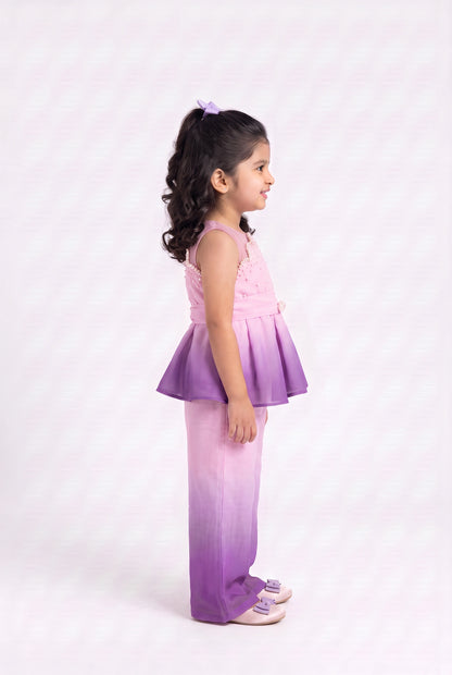 Ombré Dream Peplum Coord Set