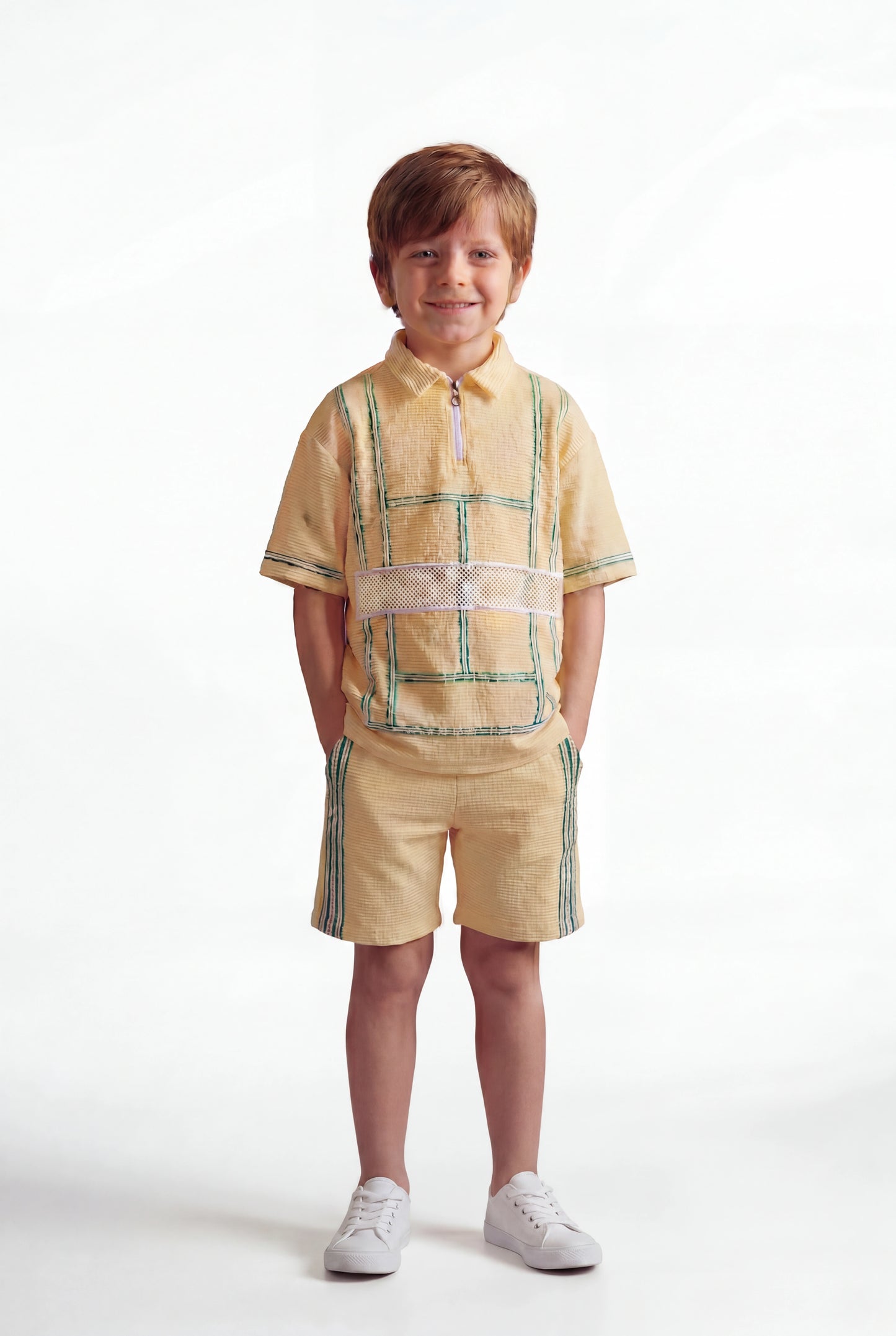 Boy's Sporty "Tennis-Core" Two-Piece Co-ord
