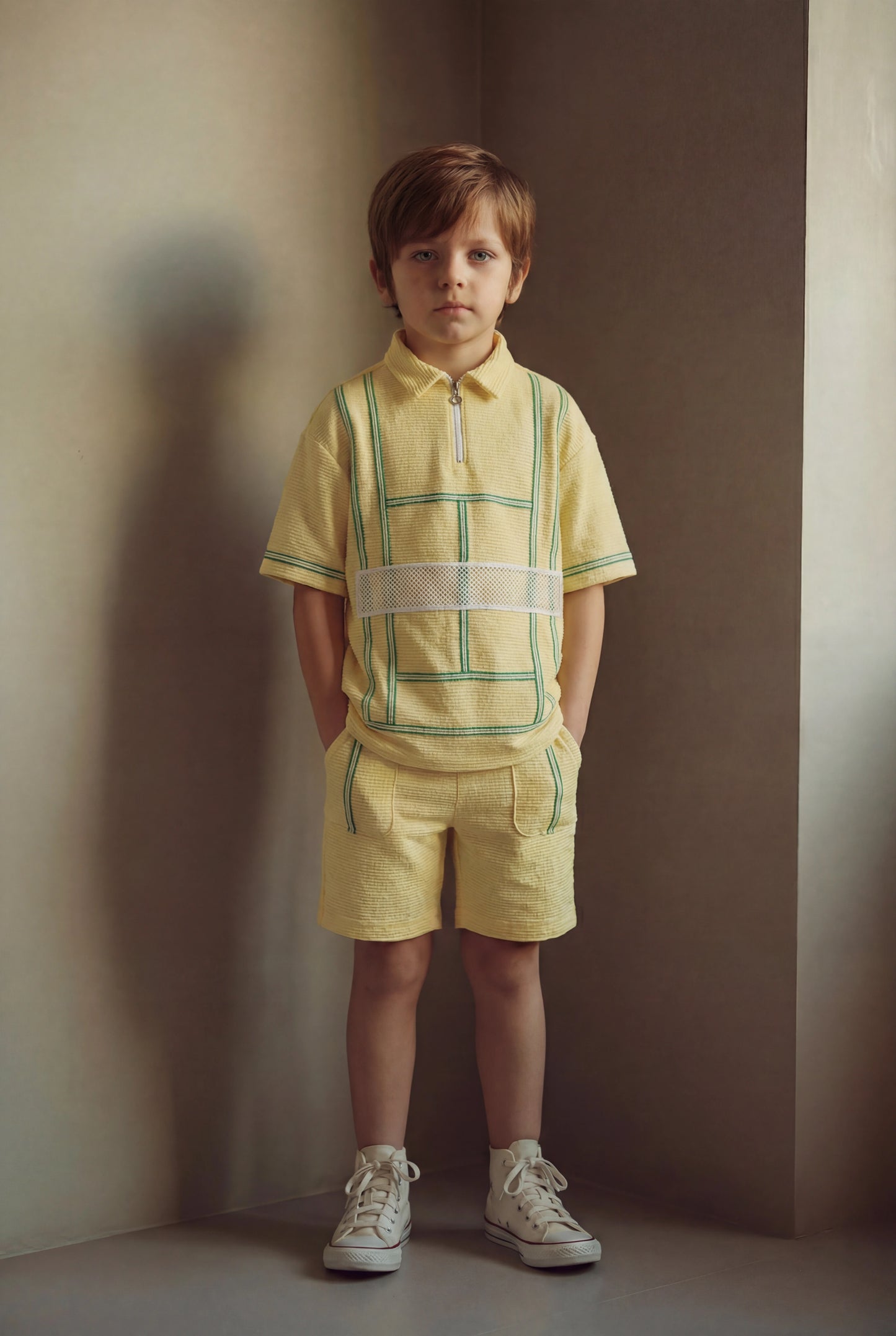 Boy's Sporty "Tennis-Core" Two-Piece Co-ord