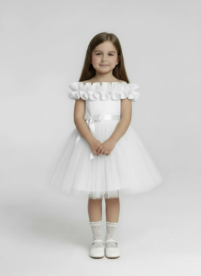 Ethereal White Tulle Ballgown