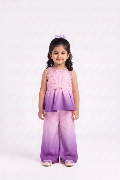 Ombré Dream Peplum Coord Set