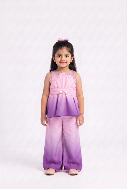 Ombré Dream Peplum Coord Set