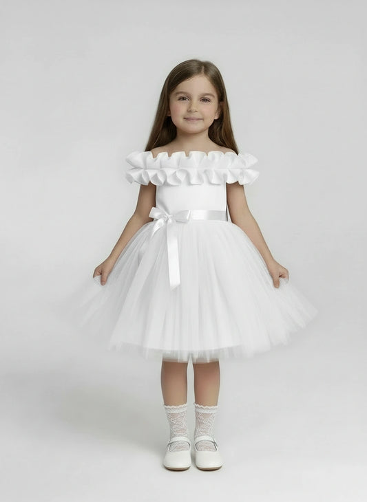 Ethereal White Tulle Ballgown